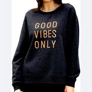 Green Tea Good Vibes Only Crewneck